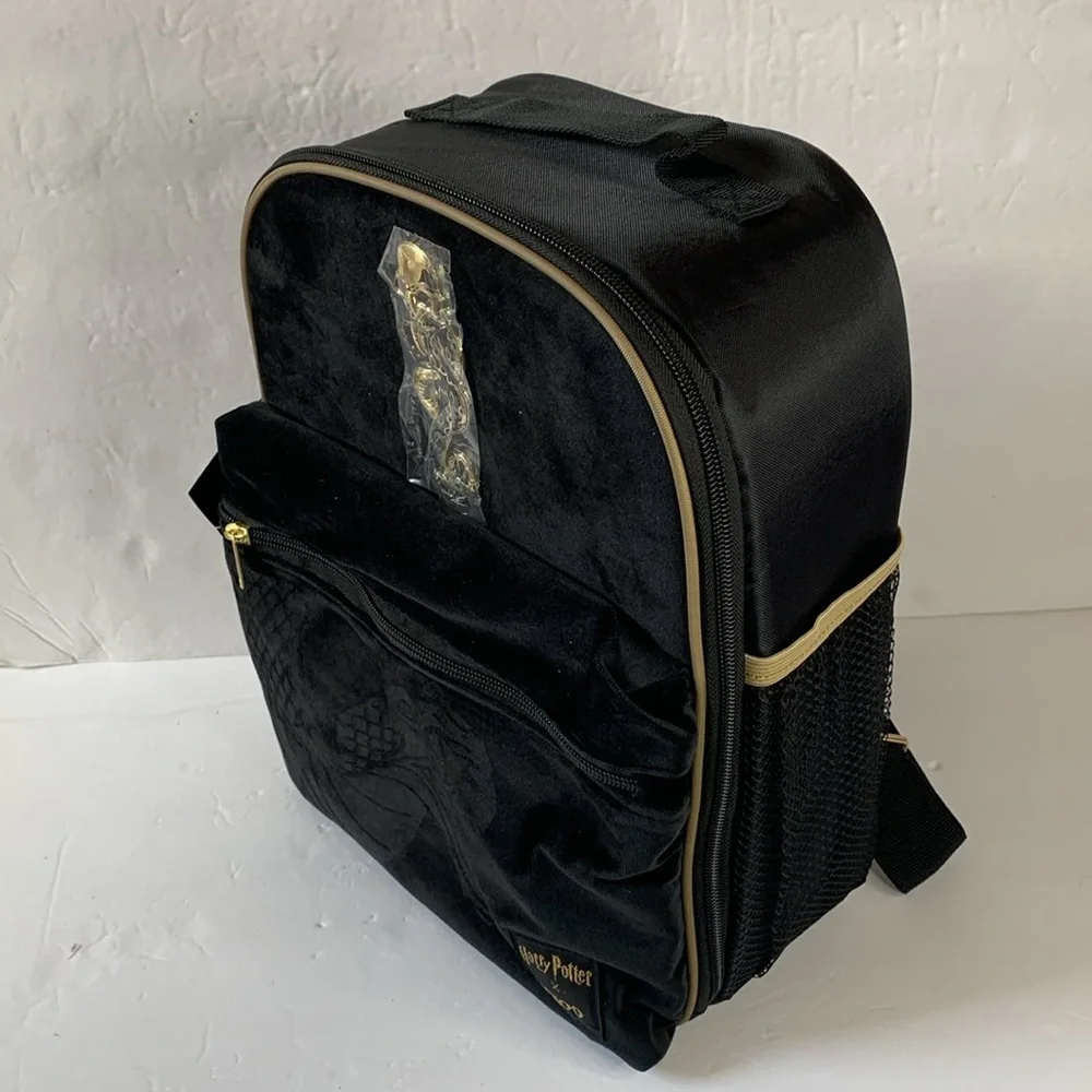 Harry Potter Backpack Cooler Black Velvet Insulated Convertible Dark Arts NWT